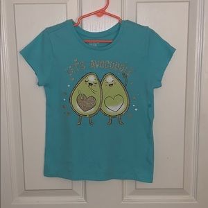 Avocado Glitter Graphic Tee